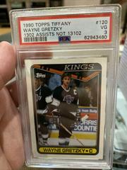 Wayne Gretzky [1302 Assists Not 13102] #120 Hockey Cards 1990 Topps Tiffany Prices