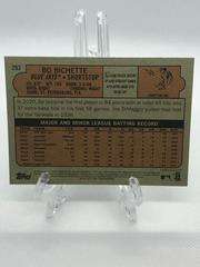 Back Of Card | Bo Bichette Baseball Cards 2021 Topps Heritage