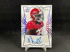 Dylan Moses [Purple] Football Cards 2021 Leaf Trinity Portrait Autographs Prices