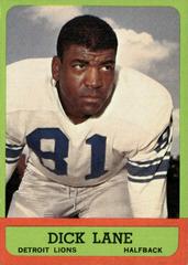 Dick Lane #32 Football Cards 1963 Topps Prices