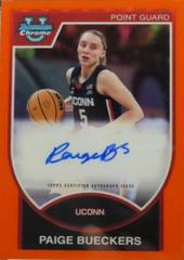Paige Bueckers [Orange] #07BA-PB Basketball Cards 2023 Bowman Chrome University 2007-08 Autographs Prices
