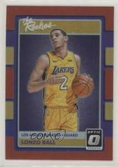 Lonzo Ball [Red] Basketball Cards 2017 Panini Donruss Optic the Rookies Prices