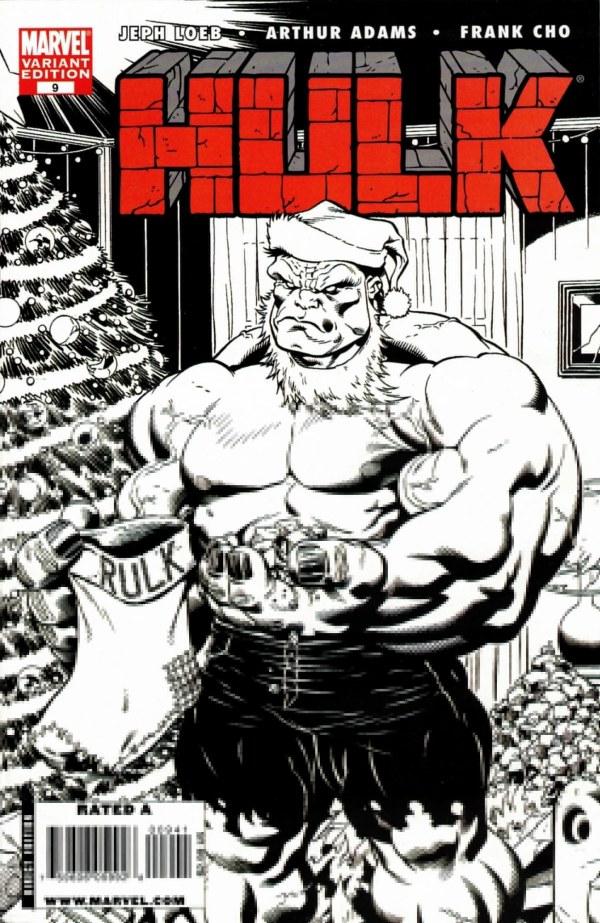 Hulk [McGuinness Red Hulk Santa Sketch] #9 (2008) Comic Books Hulk