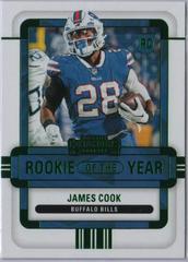 James Cook [Emerald] #ROY-JCO Football Cards 2022 Panini Contenders Rookie of the Year Prices