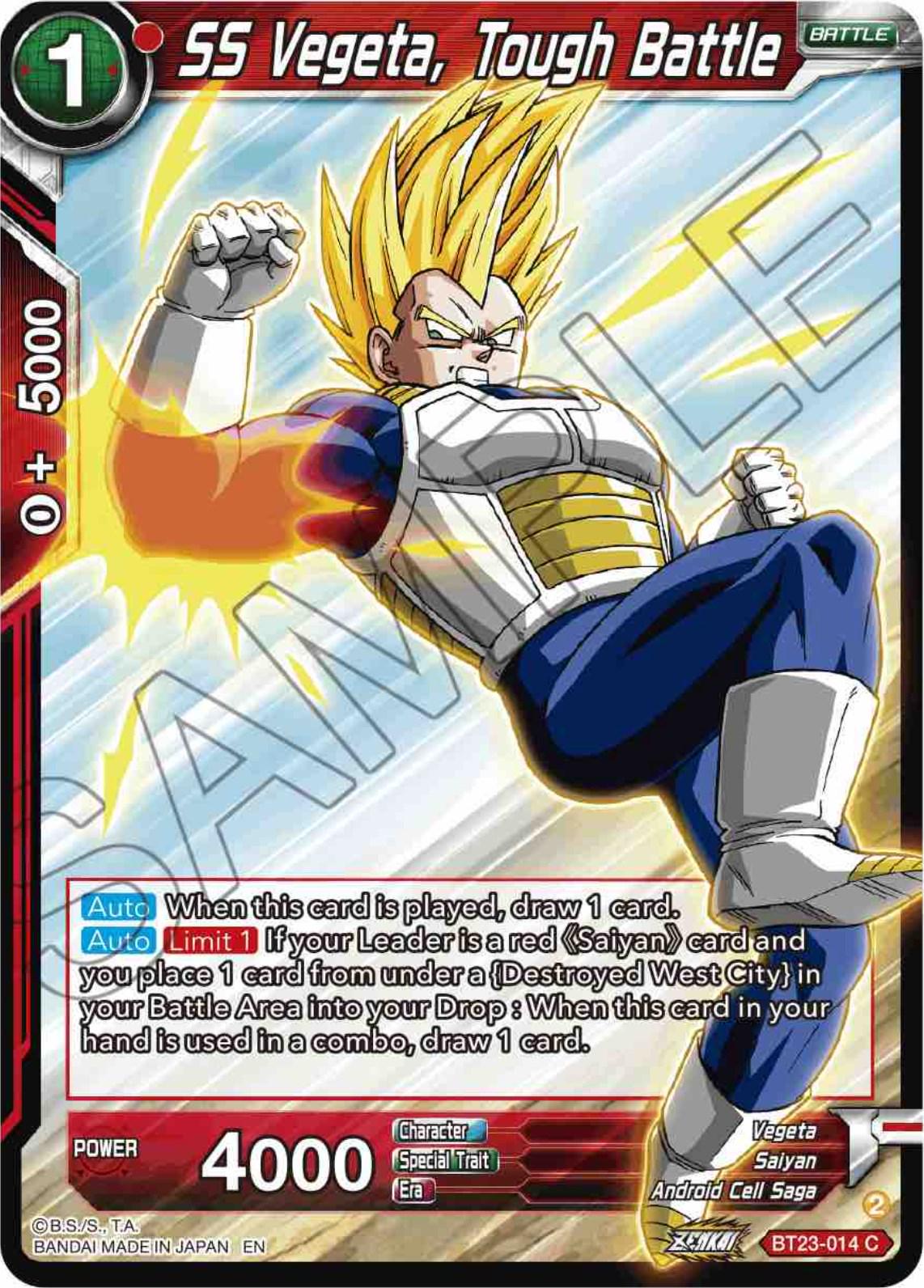 SS Vegeta, Tough Battle BT23-014 Dragon Ball Super Perfect Combination