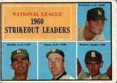 NL Strikeout Leaders #49 Baseball Cards 1961 Topps Prices