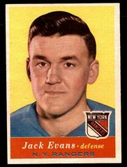 Jack Evans Hockey Cards 1957 Topps Prices