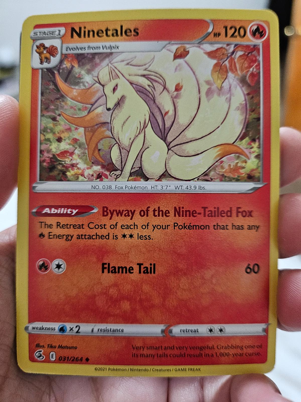 Ninetales Ungraded Pokemon Fusion Strike