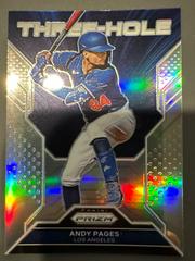 Andy Pages [Silver Prizm] #th13 Baseball Cards 2023 Panini Prizm Three Hole Prices