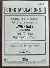 Back Of Card | Javier Baez Baseball Cards 2021 Topps Big League Art of the Game