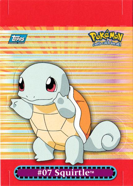 Squirtle #10 Pokemon 2000 Topps TV Pop-up