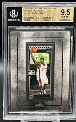 Lebron James Framed Mini #111 Basketball Cards 2003 Topps Rookie Matrix Prices