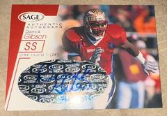 Derrick Gibson [Red] Football Cards 2001 Sage Hit Autographs Prices