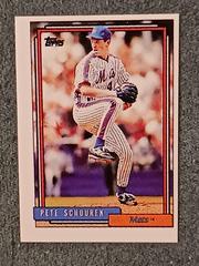 Pete Schourek #287 Baseball Cards 1992 Topps Micro Prices