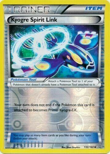 Kyogre Spirit Link [Reverse Holo] #132 Pokemon Primal Clash