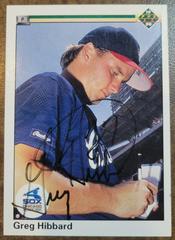Greg Hibbard [Autographed] Baseball Cards 1990 Upper Deck Prices