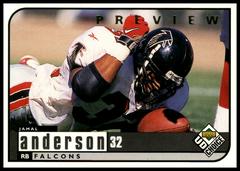 Jamal Anderson [Previews] #7 Football Cards 1998 Upper Deck UD Choice Prices