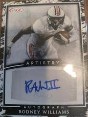 Rodney Williams #A-RW2 Football Cards 2022 Sage Hit Artistry Autographs Prices