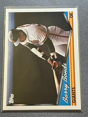 Barry Bonds Baseball Cards 1993 Topps Pre Production Prices