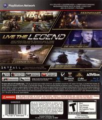 Back Cover | 007 Legends Playstation 3