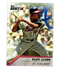 Hank Aaron [Topaz] #192 Baseball Cards 2016 Topps Bunt Prices