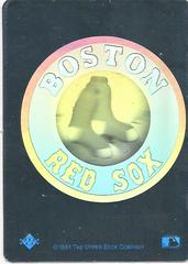 Boston Red Sox Baseball Cards 1991 Upper Deck Team Logo Holograms Prices