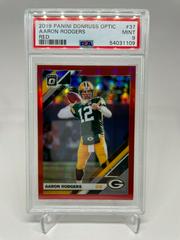 Aaron Rodgers [Red] #37 Football Cards 2019 Donruss Optic Prices