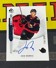 Josh Norris [Autograph] Hockey Cards 2020 SP Authentic Prices