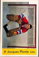 Jacques Plante #41 Hockey Cards 1959 Parkhurst Prices