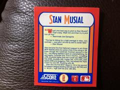 Back | Stan Musial Baseball Cards 1990 Score Magic Motion Trivia