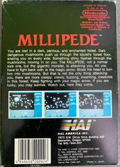 Millipede - Back | Millipede NES