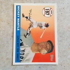 Mickey Mantle #197 Baseball Cards 2006 Topps Mantle Home Run History Prices