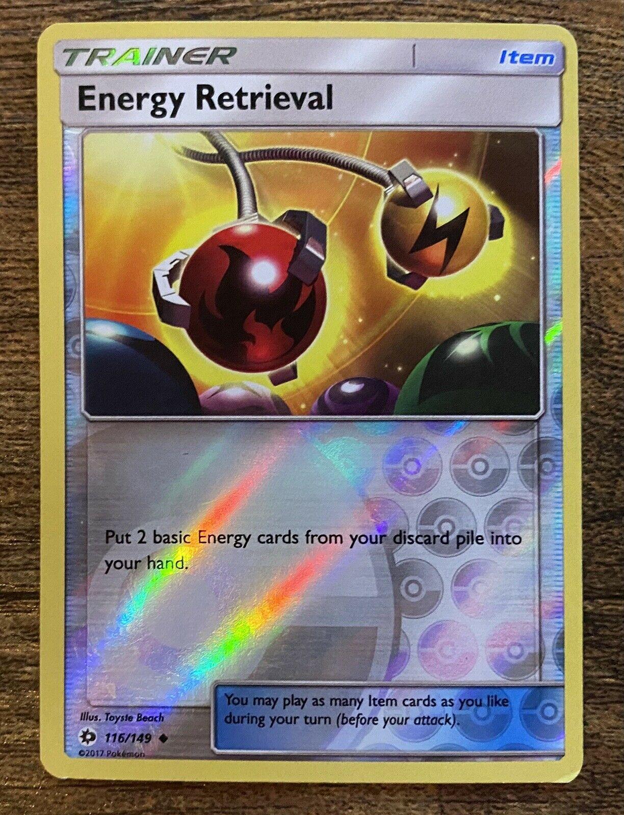 Energy Retrieval [Reverse Holo] #116 Pokemon Sun & Moon