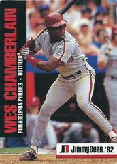Wes Chamberlain Baseball Cards 1992 Jimmy Dean Prices