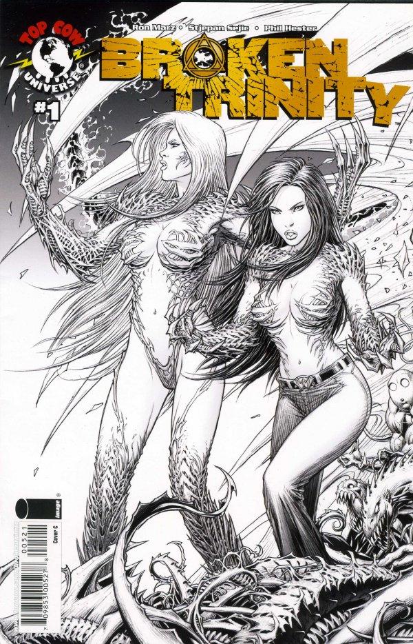 Broken Trinity [Keown Sketch] #1 (2008) Comic Books Broken Trinity