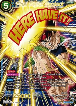 Final Strike Bardock [SPR] TB3-019_SPR Dragon Ball Super Clash of Fates