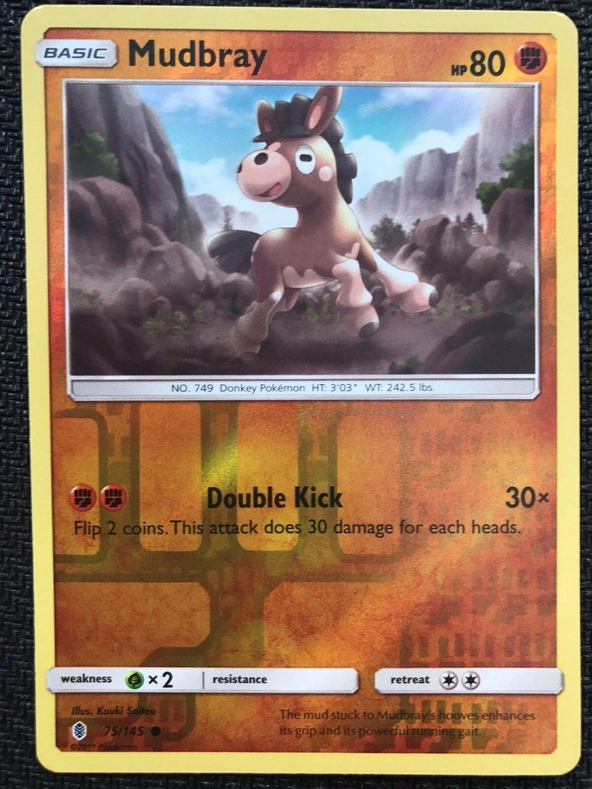 Mudbray [Reverse Holo] #75 Pokemon Guardians Rising