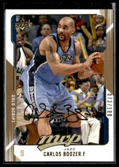 Carlos Boozer [Gold Script] #159 Basketball Cards 2008 Upper Deck MVP Prices