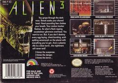 Alien 3 - Back | Alien 3 Super Nintendo