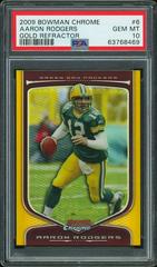 Aaron Rodgers [Gold Refractor] Football Cards 2009 Bowman Chrome Prices