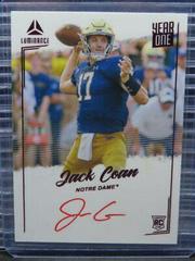Jack Coan [Red] Football Cards 2022 Panini Luminance Year One Signatures RPS Prices