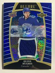 Quinn Hughes [Blue Line Autograph Jersey Relic] Hockey Cards 2019 Upper Deck Allure Prices