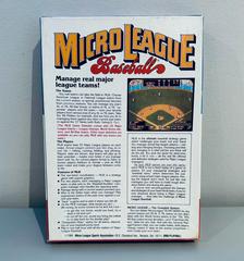 Back Cover | Micro League Baseball Atari 400