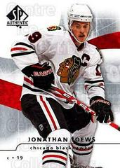 Jonathan Toews Hockey Cards 2008 SP Authentic Prices