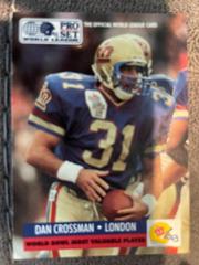 Dan Crossman Football Cards 1991 Pro Set Wlaf Prices