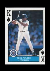 Cecil Fielder [King of Spades] Baseball Cards 1990 U.S. Playing Card All Stars Prices