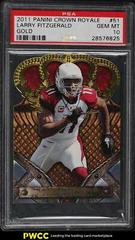 Larry Fitzgerald [Gold] Football Cards 2011 Panini Crown Royale Prices