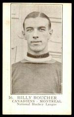 Billy Boucher Hockey Cards 1923 V145-1 Paterson Prices