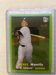 Mickey Mantle [Green] #12 Baseball Cards 2021 Topps x Mickey Mantle Prices