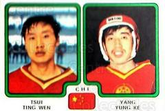 Tsui Ting Wen, Yang Yung KE Hockey Cards 1979 Panini Stickers Prices